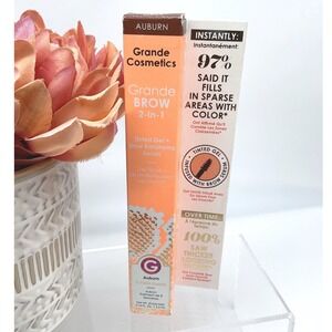 Grande Cosmetics Grande BROW 2-in-1 Tinted Gel Brow Enhancing Serum‎ Auburn New